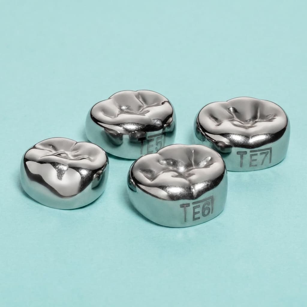 Stainless steel molar crowns group