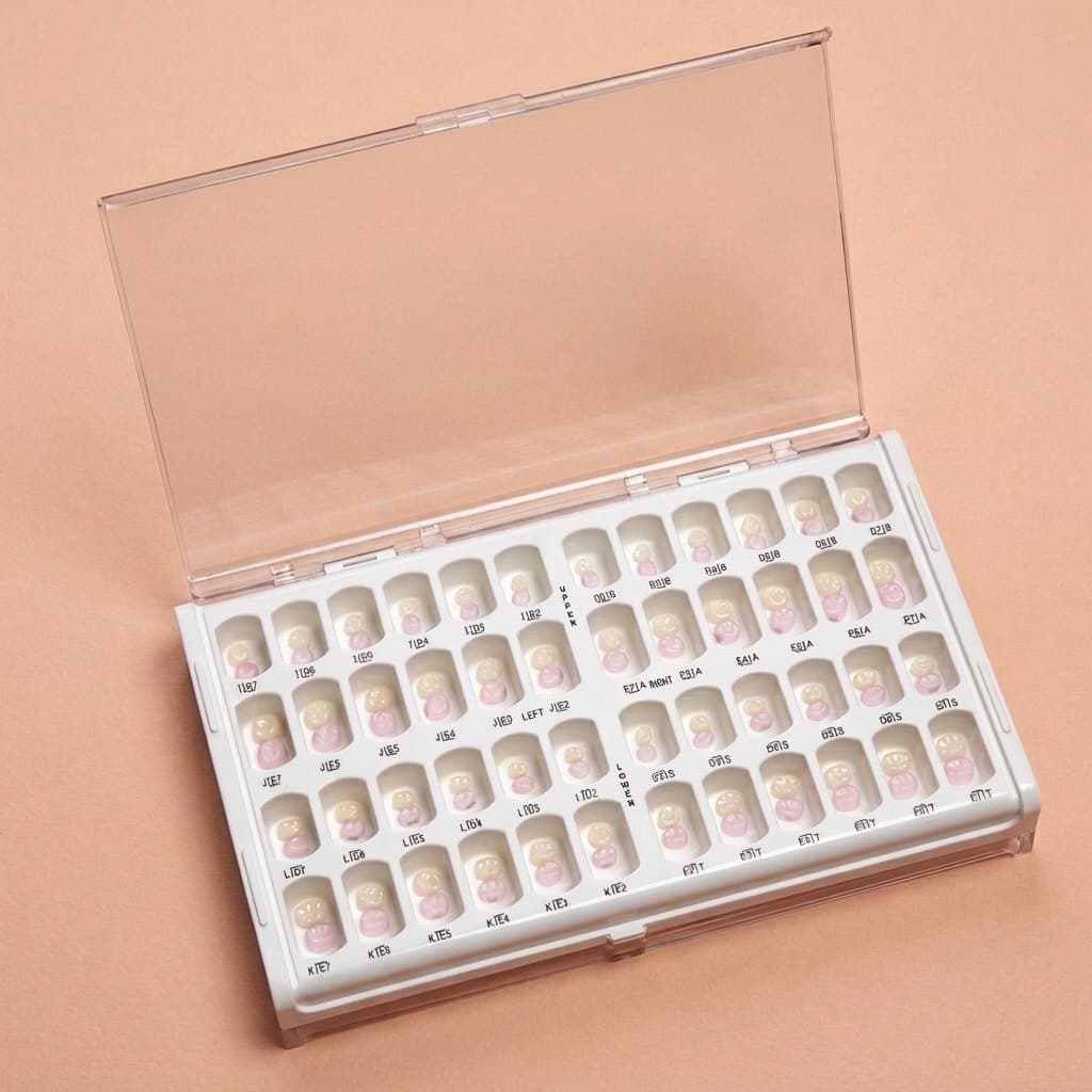 Zirconia kit case with try-in crowns
